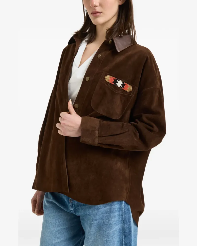 Bazar Deluxe patch-pocket shirt - Braun Braun