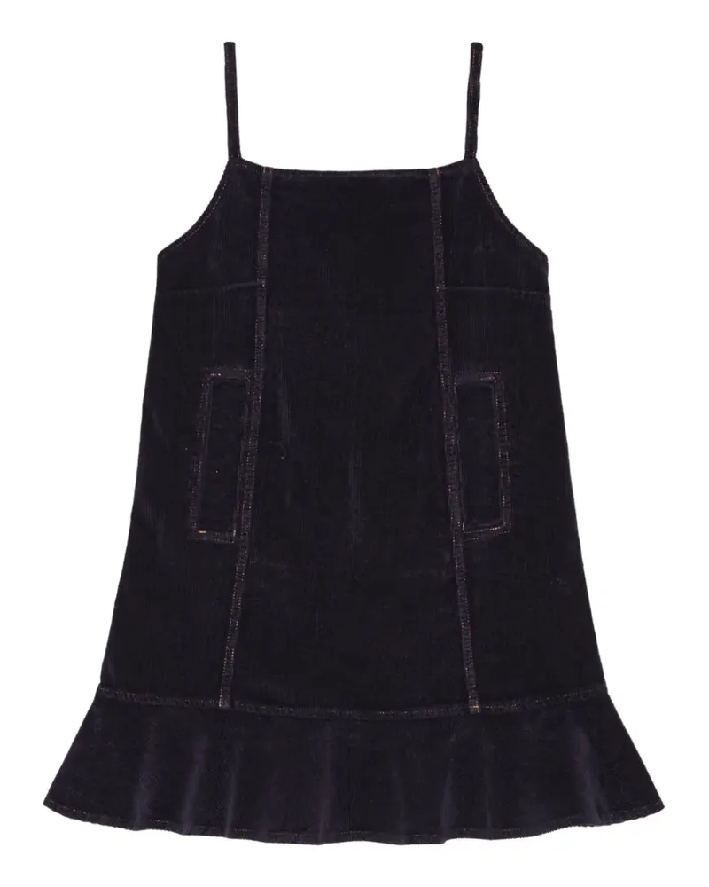 Ganni panelled mini dress - Blau Blau