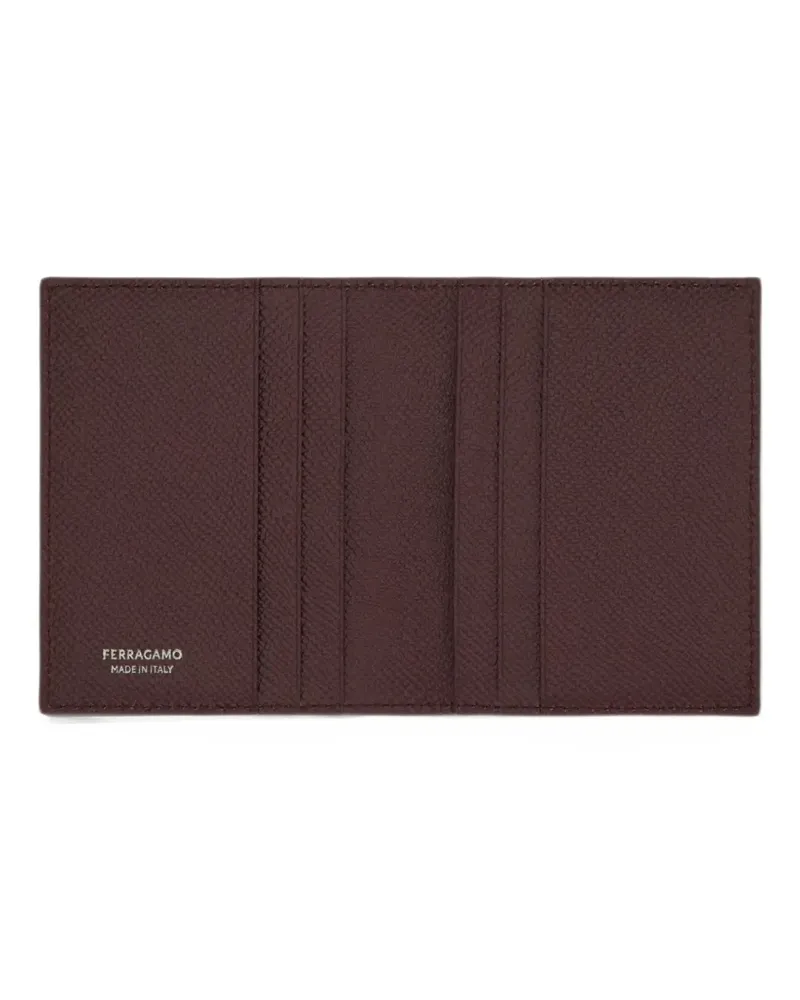 Ferragamo Kartenetui mit Gancini-Detail - Braun Braun