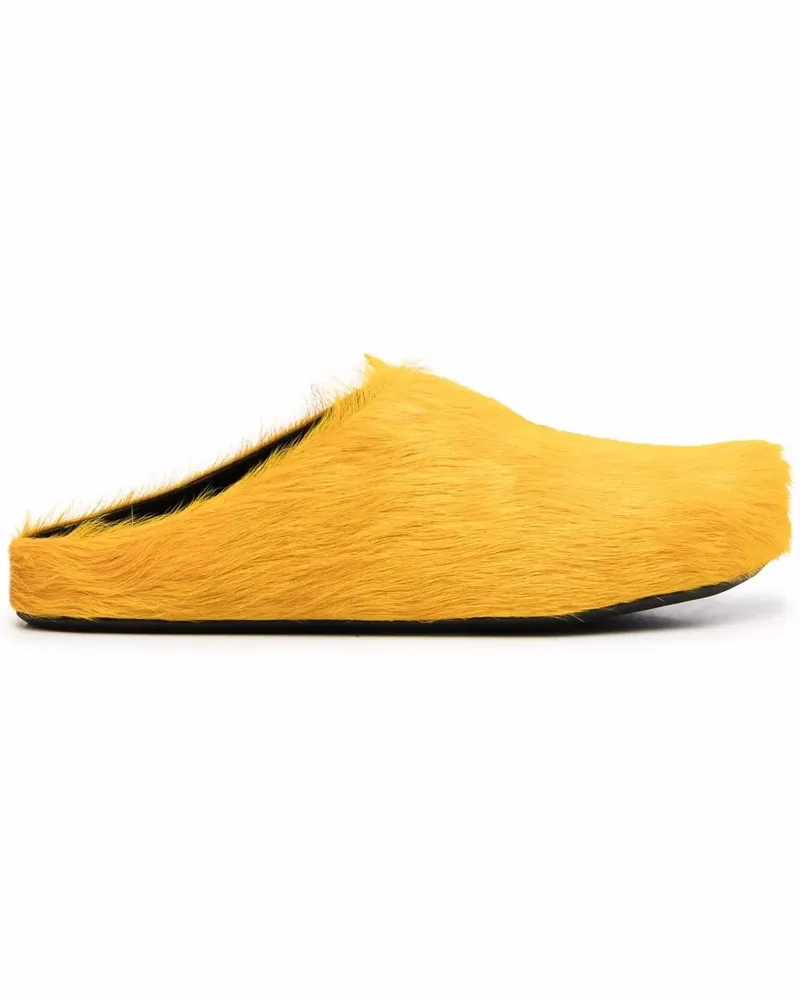 Marni Fussbett Sabot Slipper - Gelb Gelb