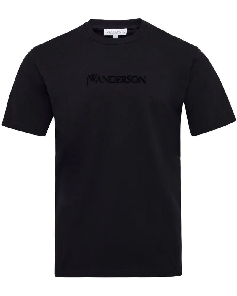 J.W.Anderson T-Shirt mit Logo-Stickerei - Schwarz Schwarz
