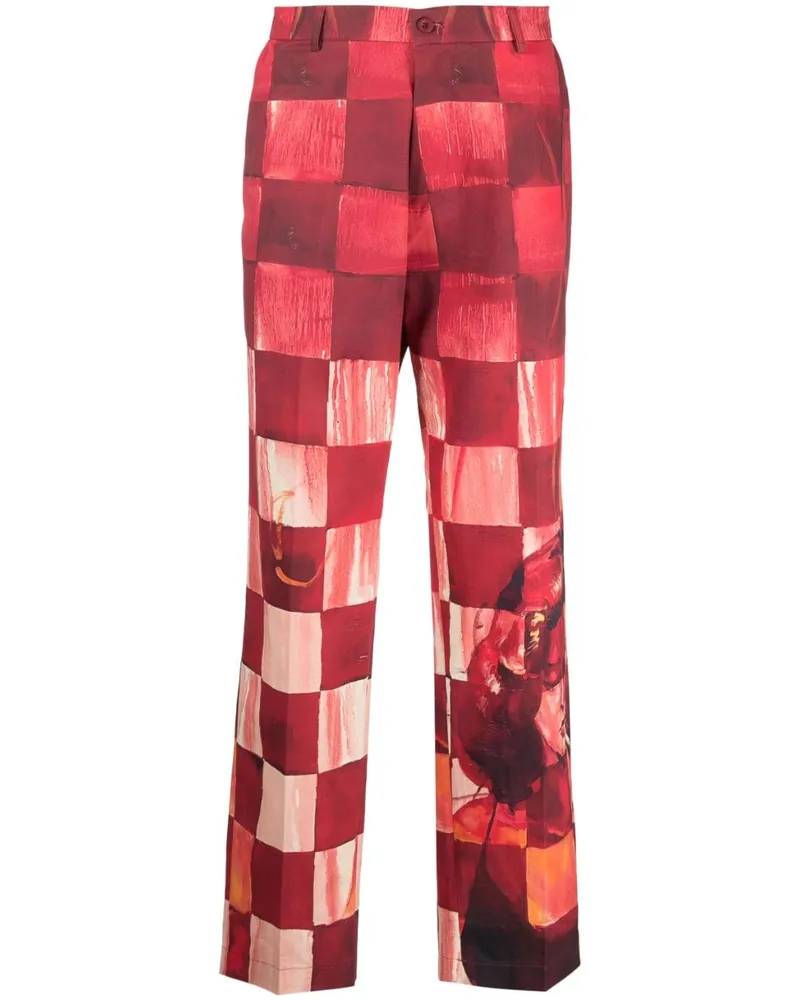 KidSuper Cordhose im Patchwork-Look - Rot Rot