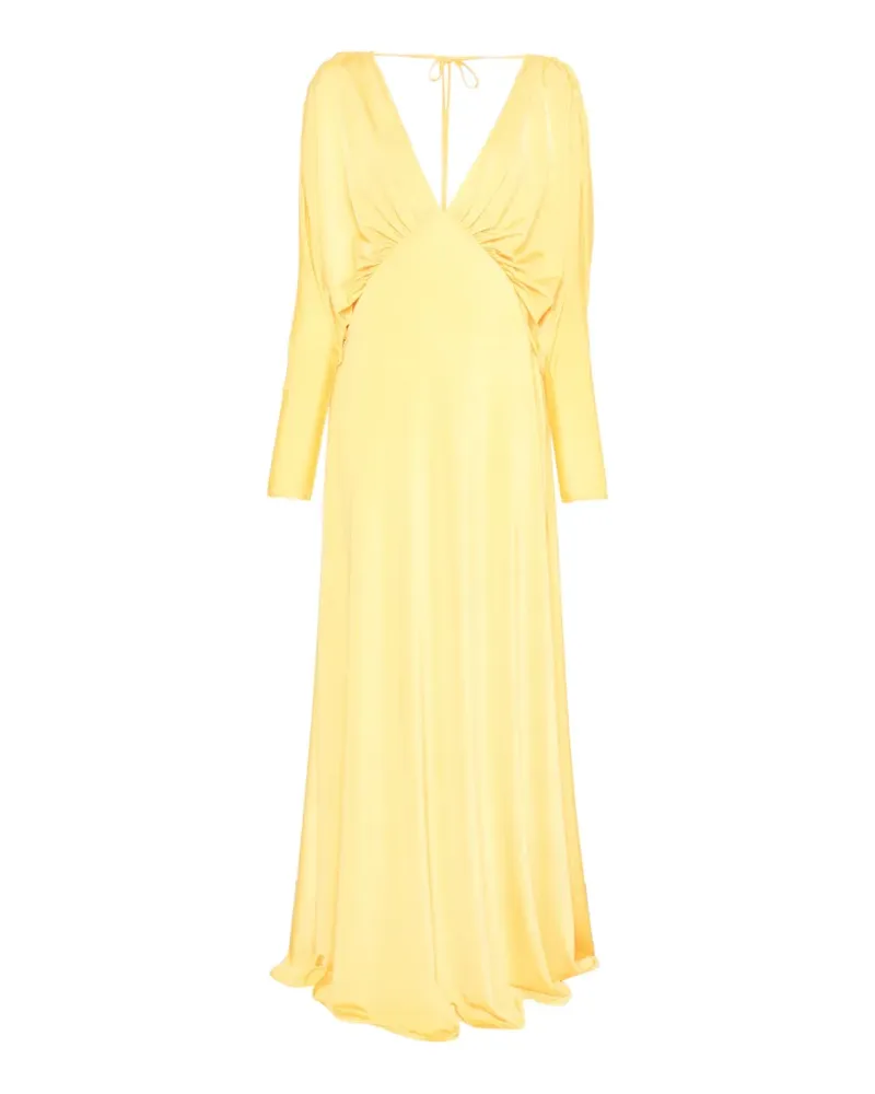 Raquel Diniz Sonia V-neck maxi dress - Gelb Gelb