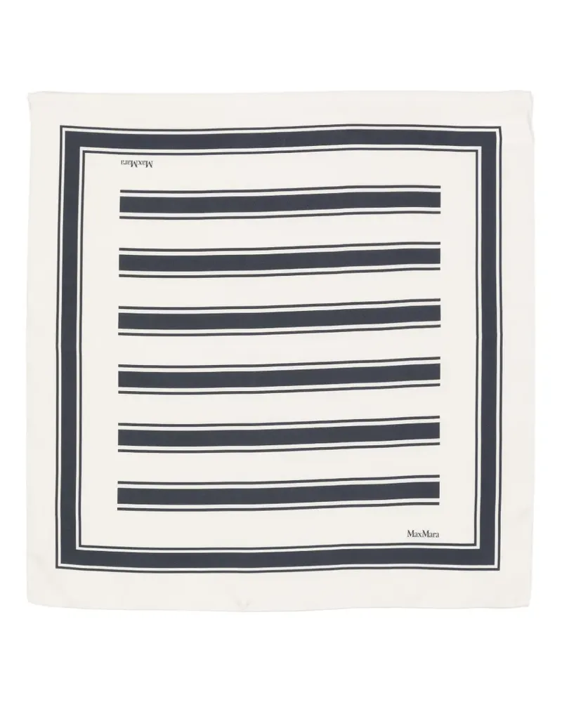 Max Mara striped scarf - Nude Nude
