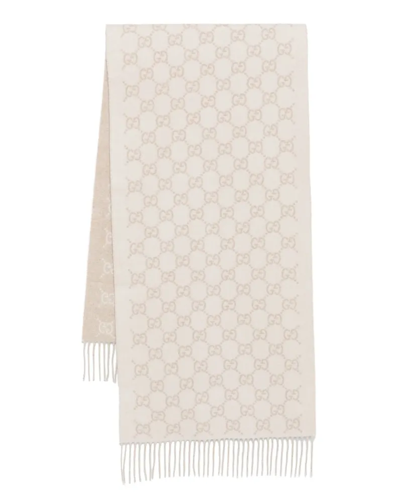 Gucci Schal aus Kaschmir mit GG - Nude Nude