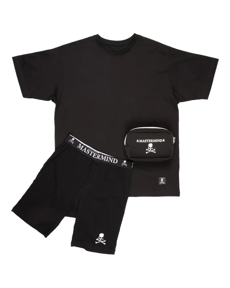 Mastermind World Badehose-Set mit Logo - Schwarz Schwarz