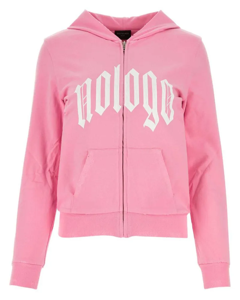 Balenciaga Nologo Hoodie - Rosa Rosa