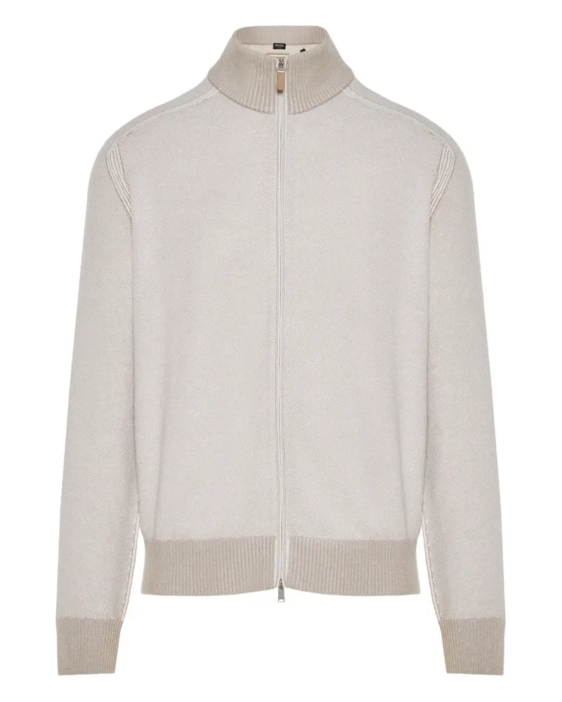 Ermenegildo Zegna zip-up cardigan - Nude Nude