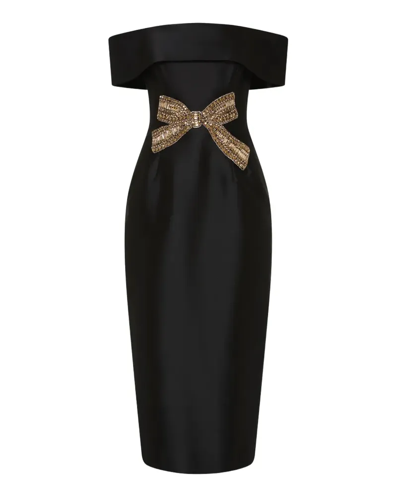 Rebecca Vallance Venus Midikleid - Schwarz Schwarz