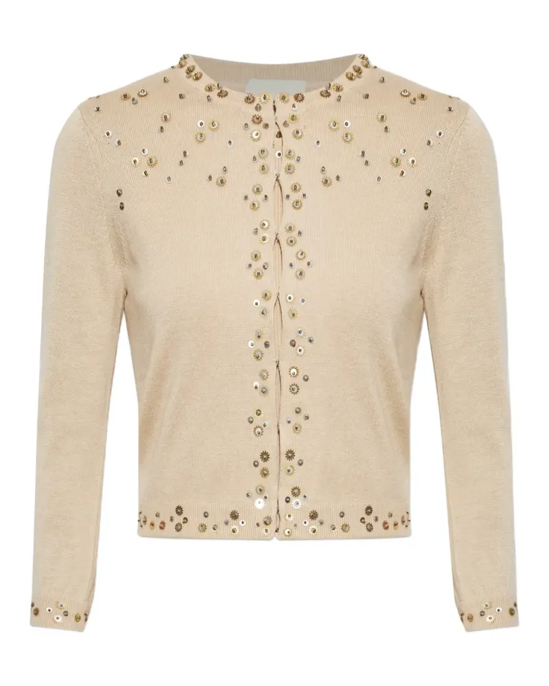 Isabel Marant Amaria sequin-embellished cardigan - Nude Nude