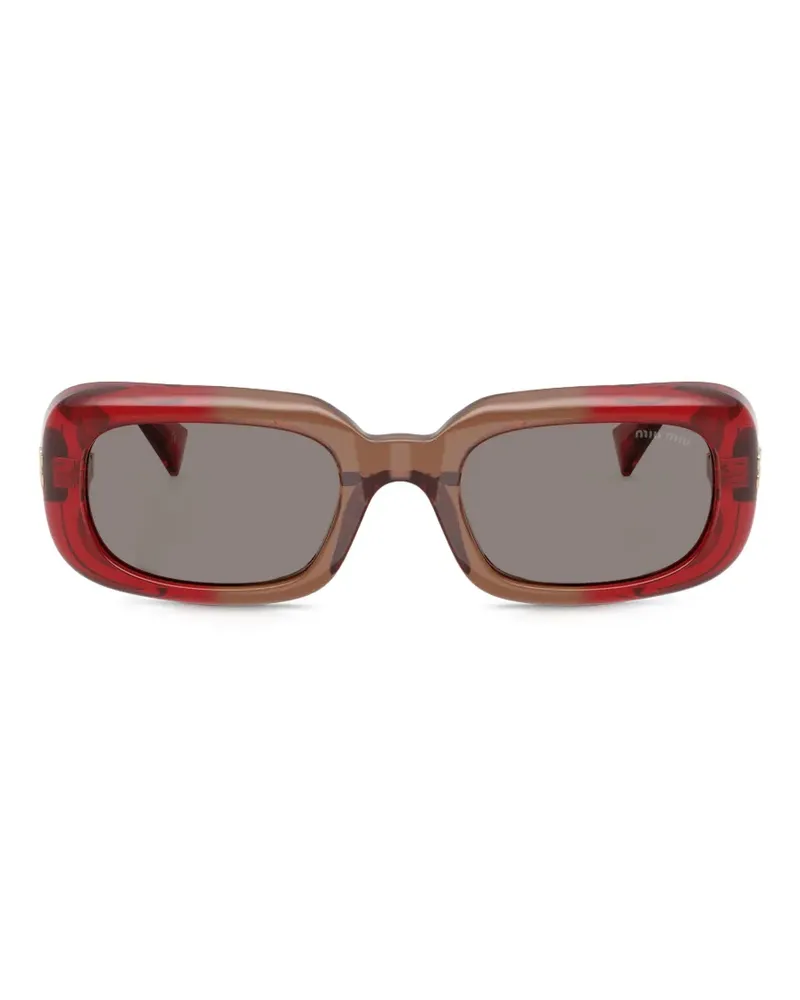 Miu Miu rectangle frame sunglasses - Rot Rot