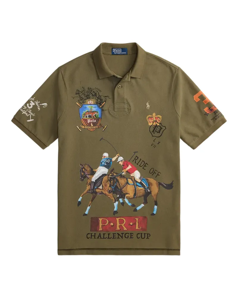 Ralph Lauren Poloshirt mit grafischem Print - Grün Grün