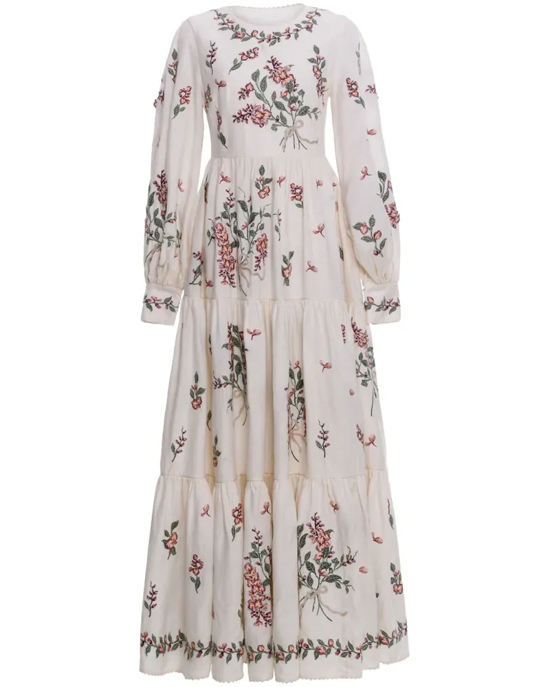 AGUA BENDITA Nuez Maxikleid - Weiß Weiß