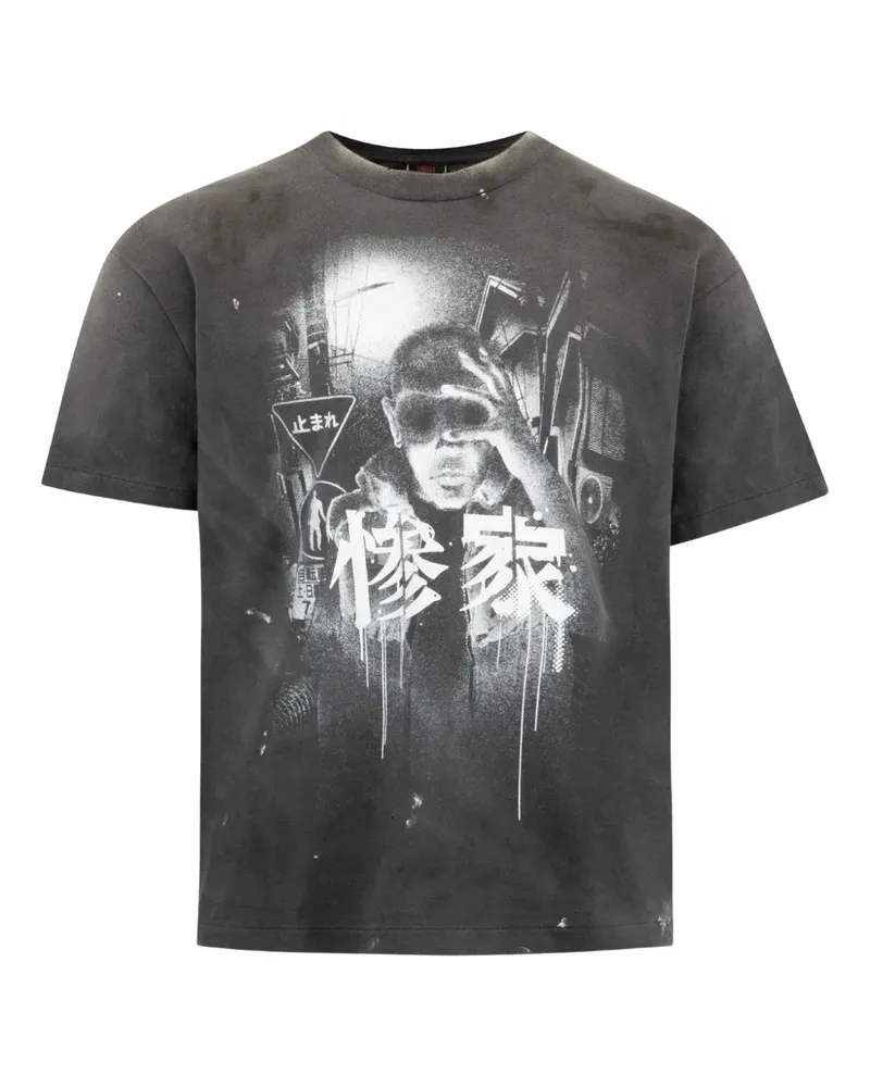 SAINT MXXXXXX Kurzärmeliges GS T-Shirt - Schwarz Schwarz