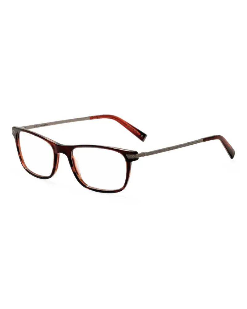 John Varvatos Eckige Brille in Schildpattoptik - Braun Braun