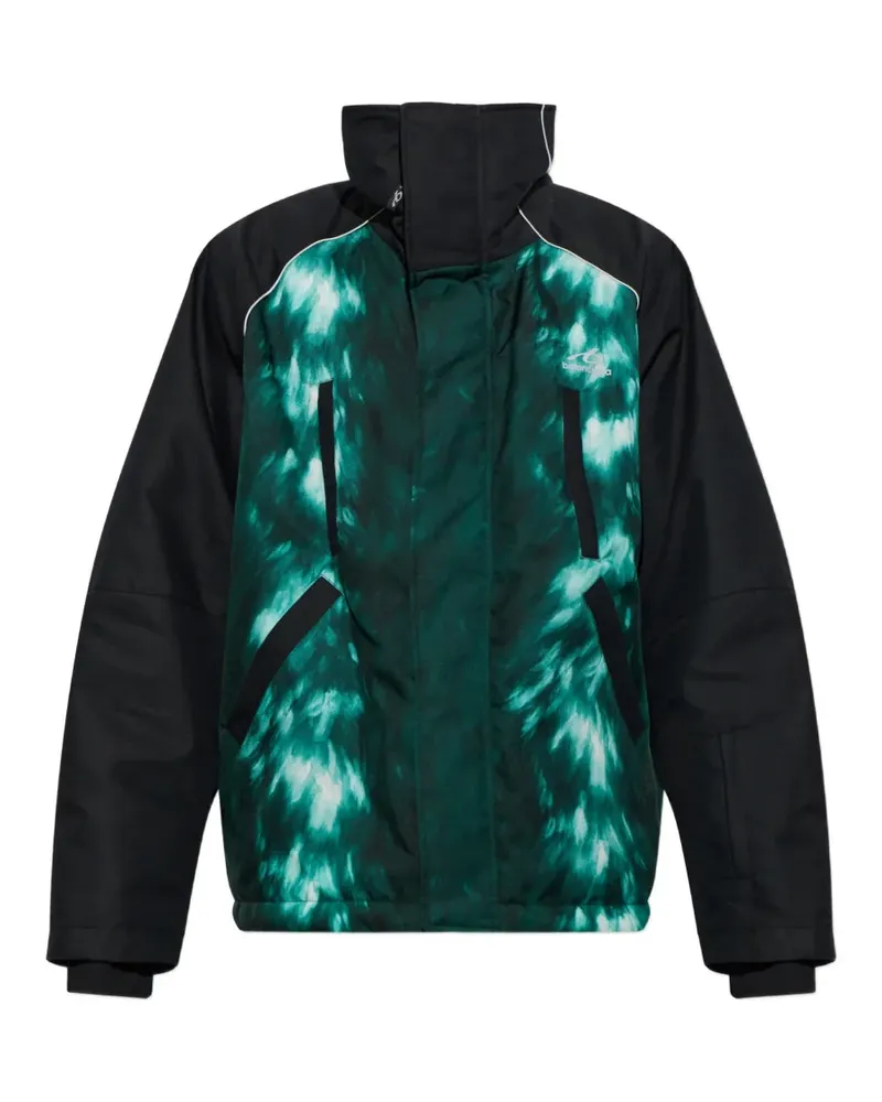 Balenciaga Wattierte Skijacke mit Batikmuster - Grün Grün