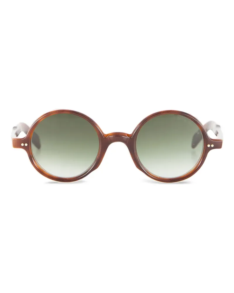 Cutler and Gross Sonnenbrille mit rundem Gestell - Braun Braun