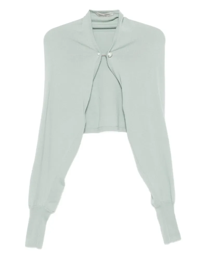 Alberta Ferretti Cropped-Cardigan - Grün Grün