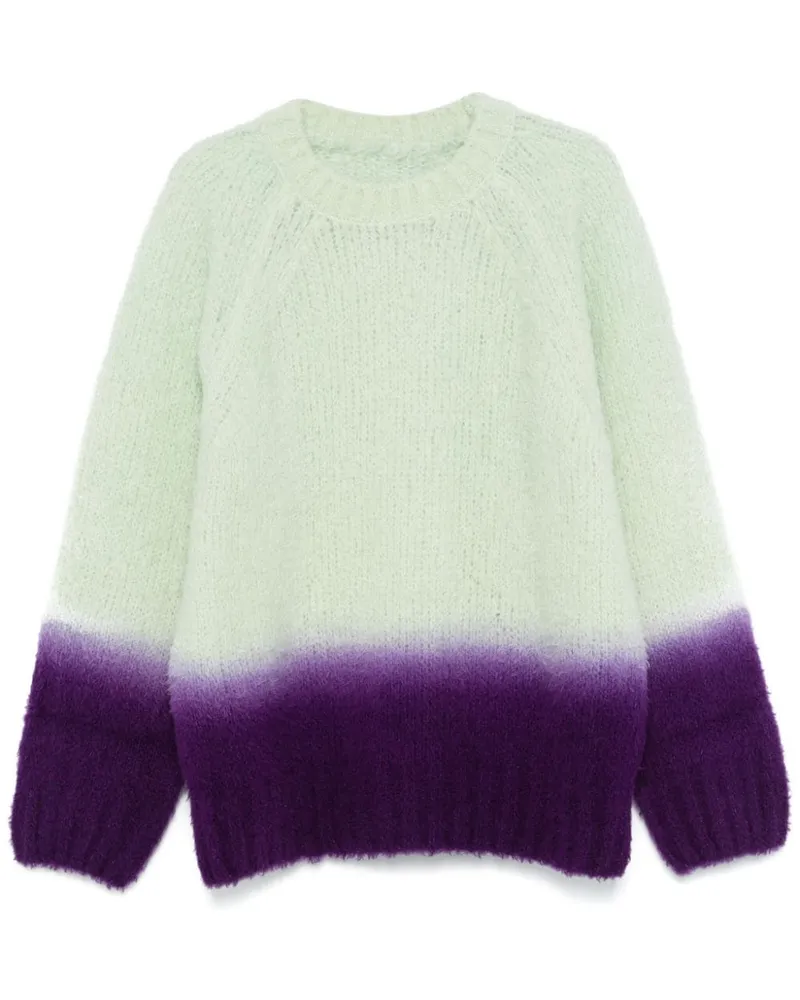 Sacai Pullover mit Ombré-Effekt Grün