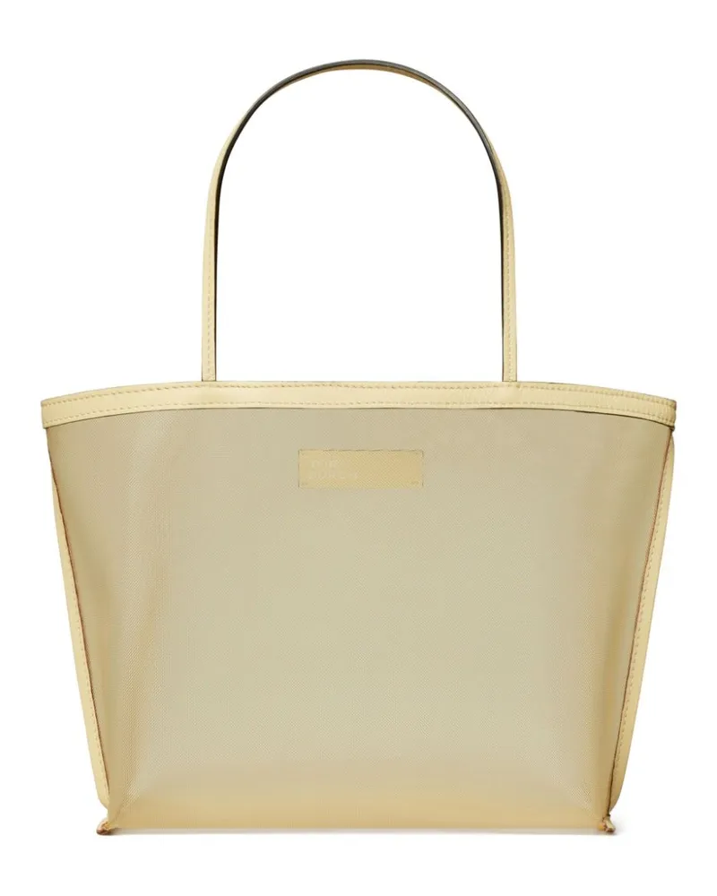 Tory Burch Shopper mit Logo-Patch - Nude Nude
