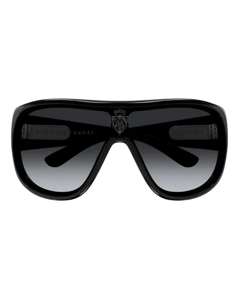 Gucci Mask oversized-frame sunglasses - Schwarz Schwarz