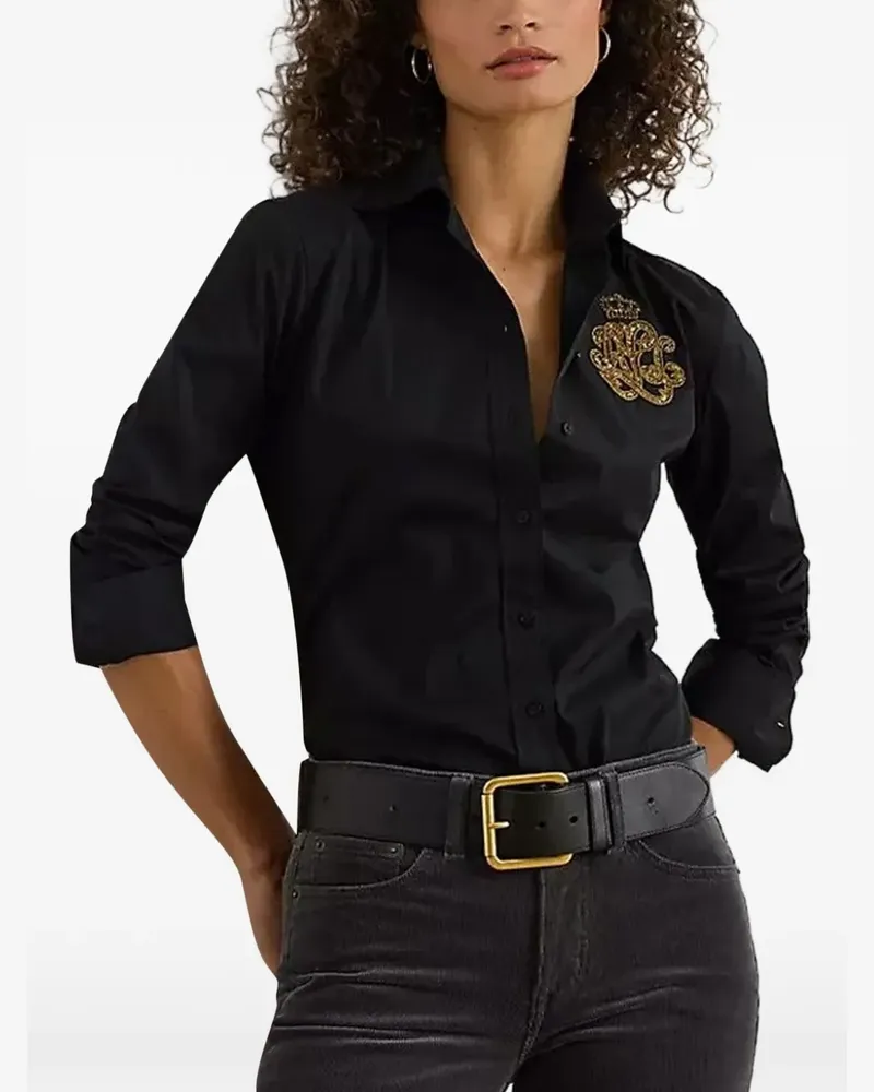Ralph Lauren Hemd mit Verzierung - Schwarz Schwarz
