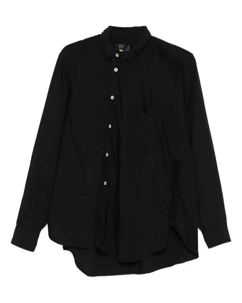 Comme des Garçons Asymmetrisches Hemd - Schwarz Schwarz