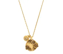 Goossens Paris Talisman Halskette mit Mohnblumen-Anhänger Gold