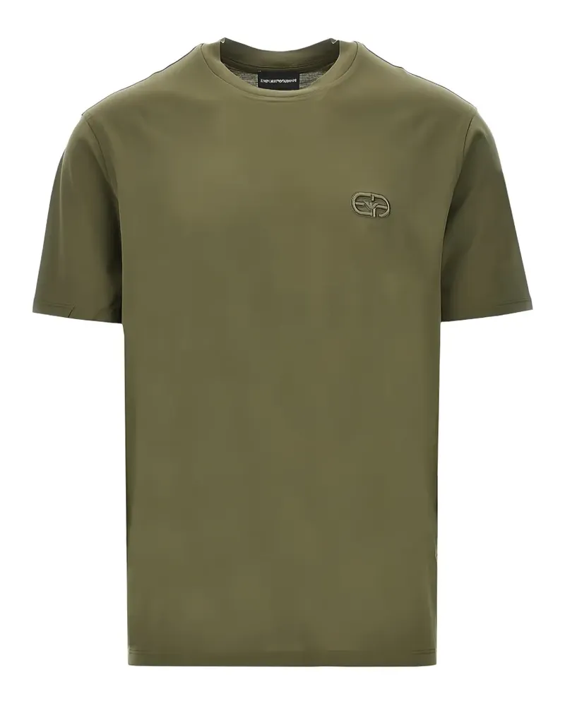 Emporio Armani logo-patch T-shirt - Grün Grün