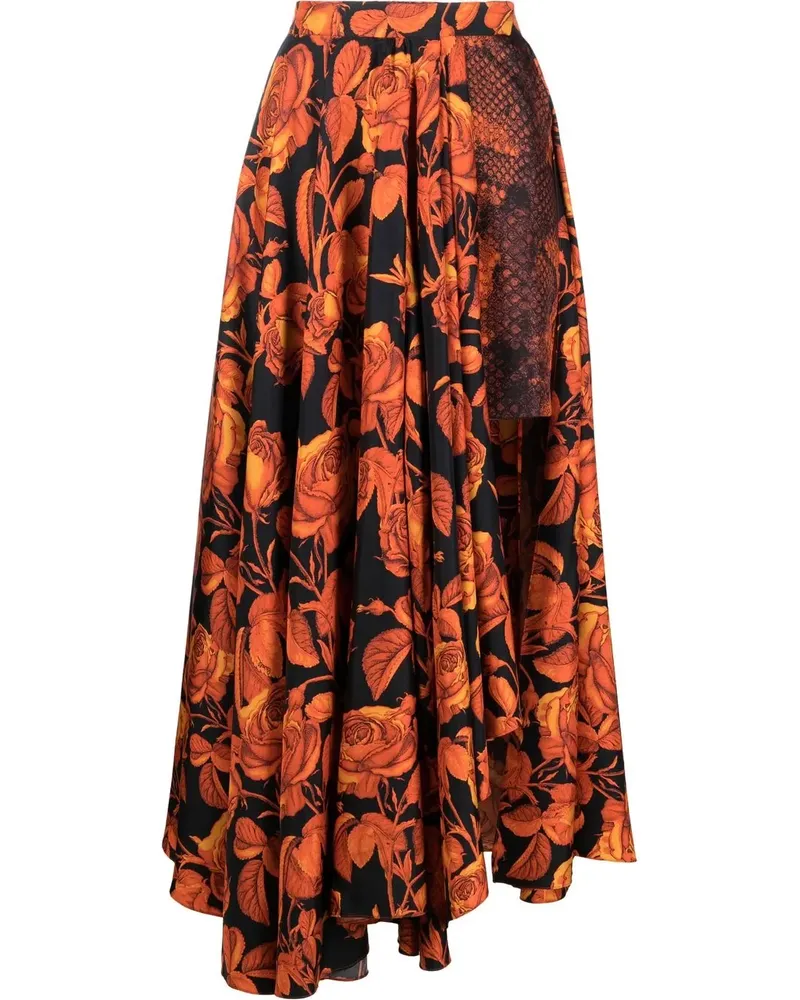 Roberto Cavalli Hemd aus Seide - Orange Orange