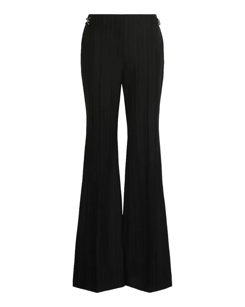 SPORTMAX pinstriped flared trousers - Schwarz Schwarz