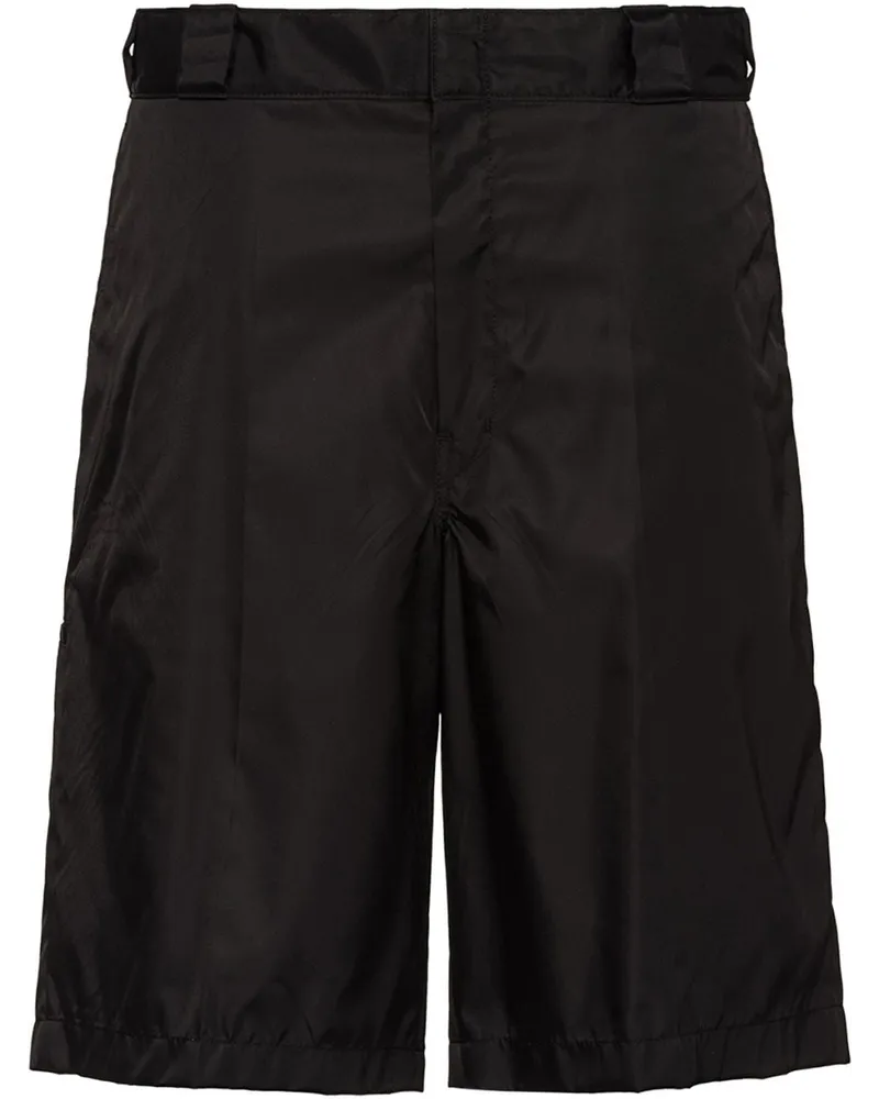 Prada Bermudas aus Re-Nylon Schwarz