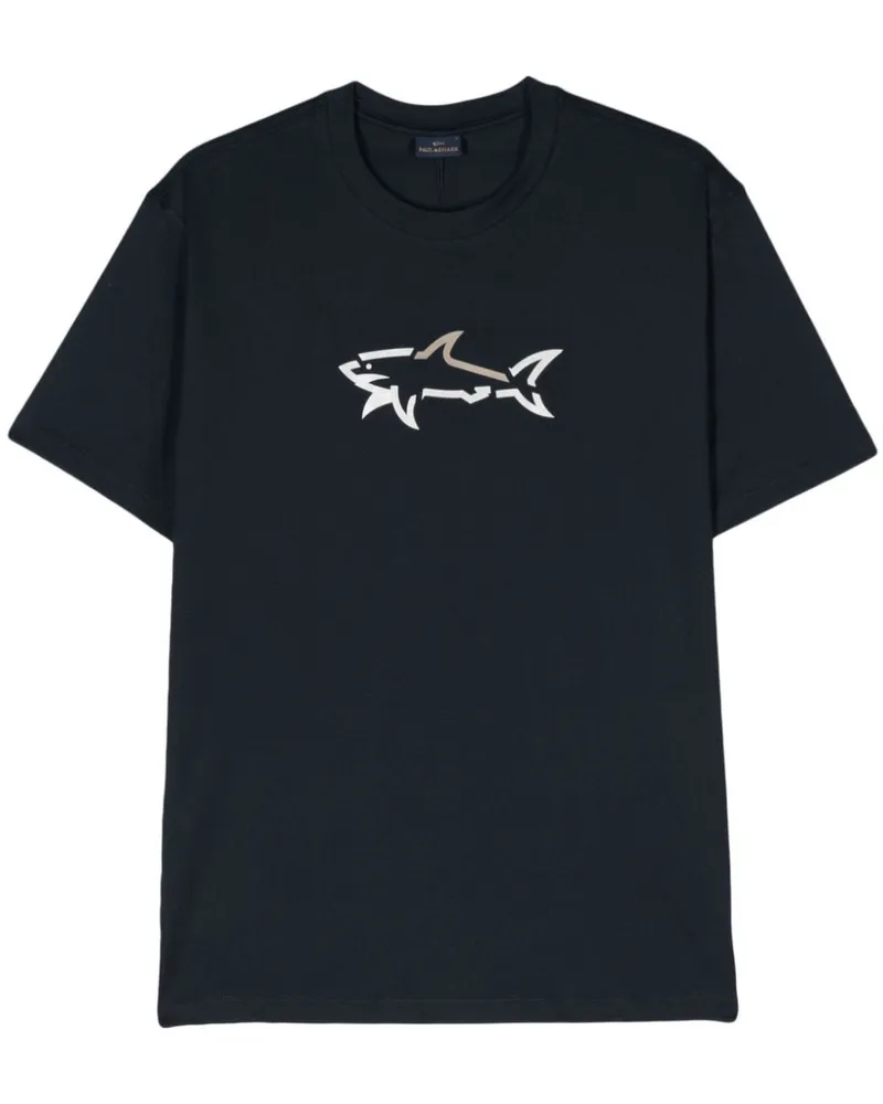 Paul & Shark T-Shirt mit Logo-Print Blau