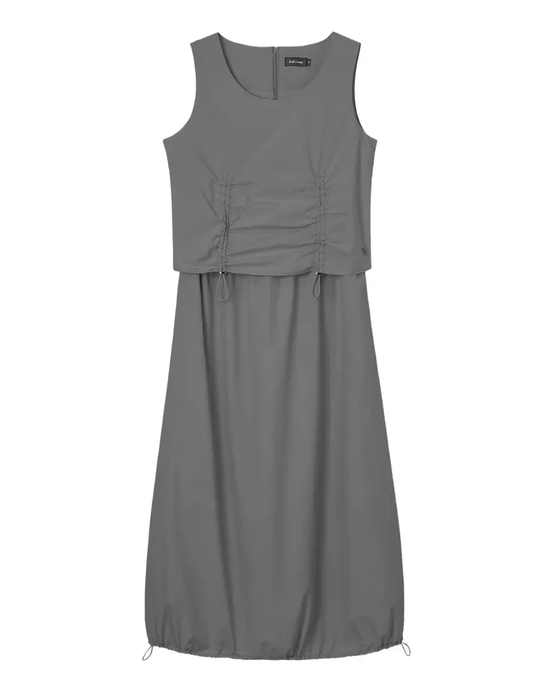 Tout a Coup ruched drawstring dress - Grau Grau