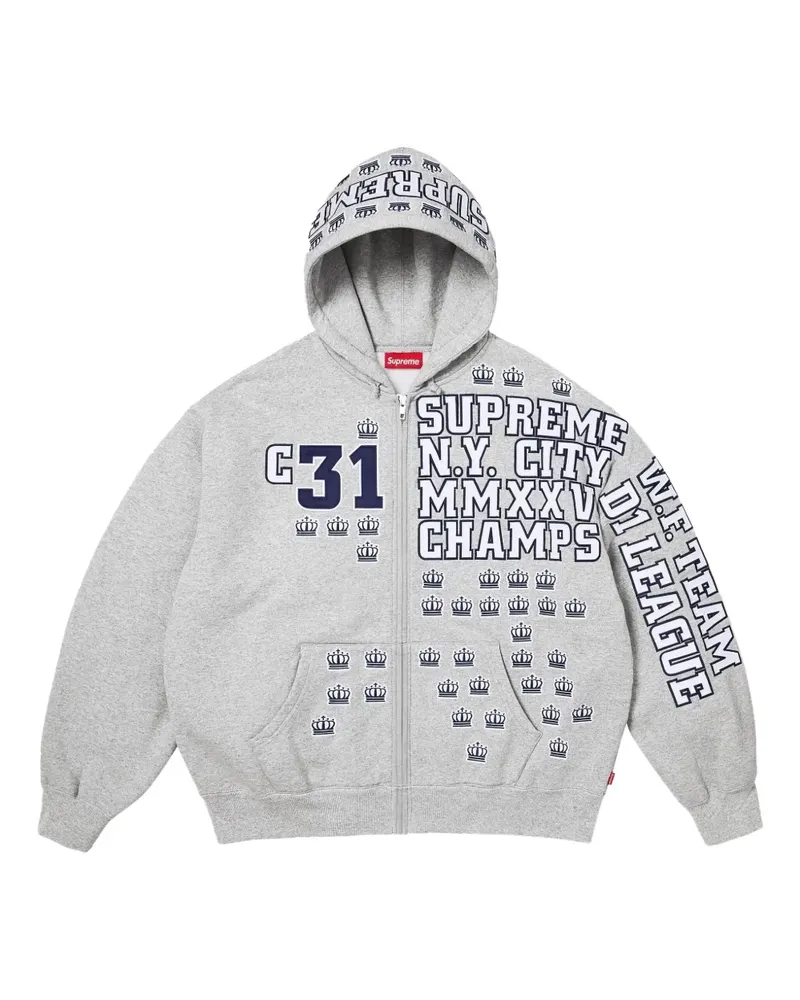 Supreme Being League Champs Kapuzenjacke - Grau Grau