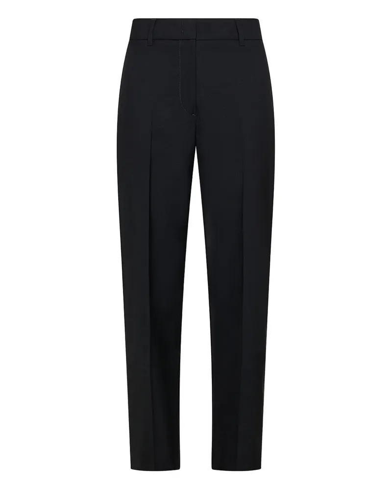 Seventy Hose mit Ziernaht - Schwarz Schwarz