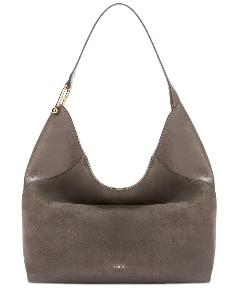 Furla L Lara logo-detail shoulder bag - Grau Grau
