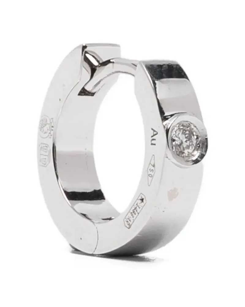 Totême diamond hoop earrings - Silber Silber