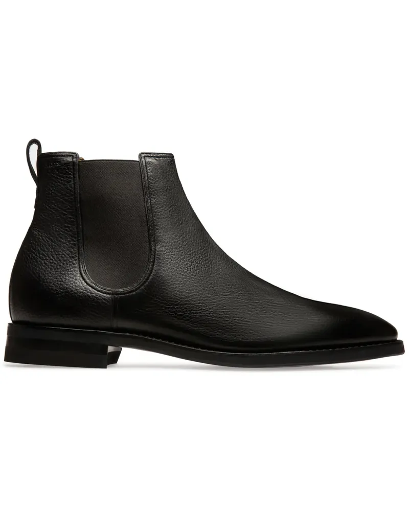Bally Scavone Stiefel aus strukturiertem Leder - Schwarz Schwarz