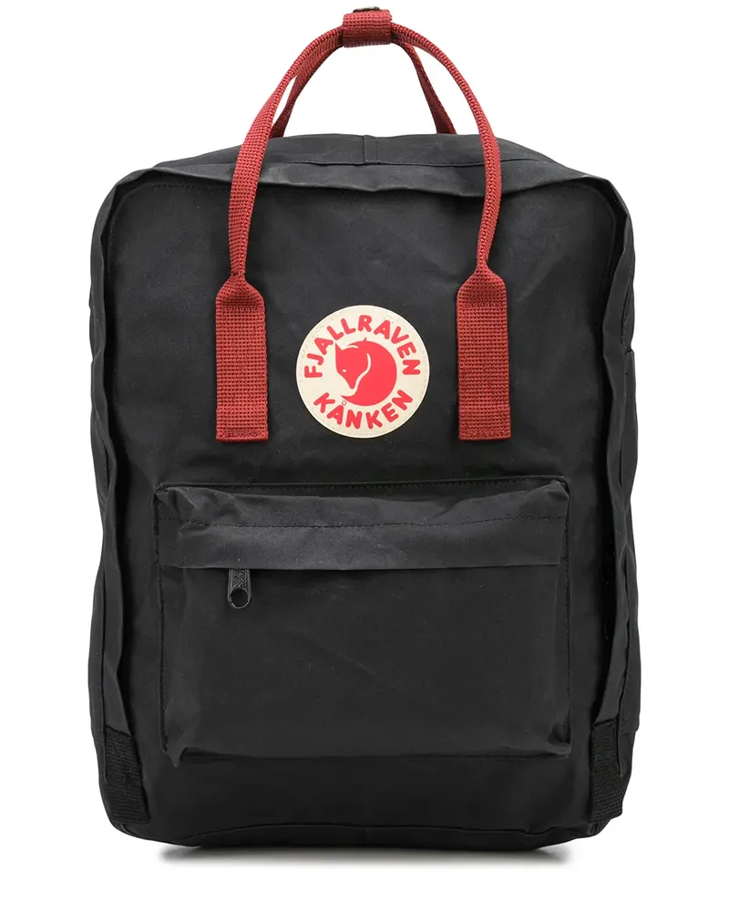 Fjäll Räven Rucksack mit Logo-Patch - Schwarz Schwarz