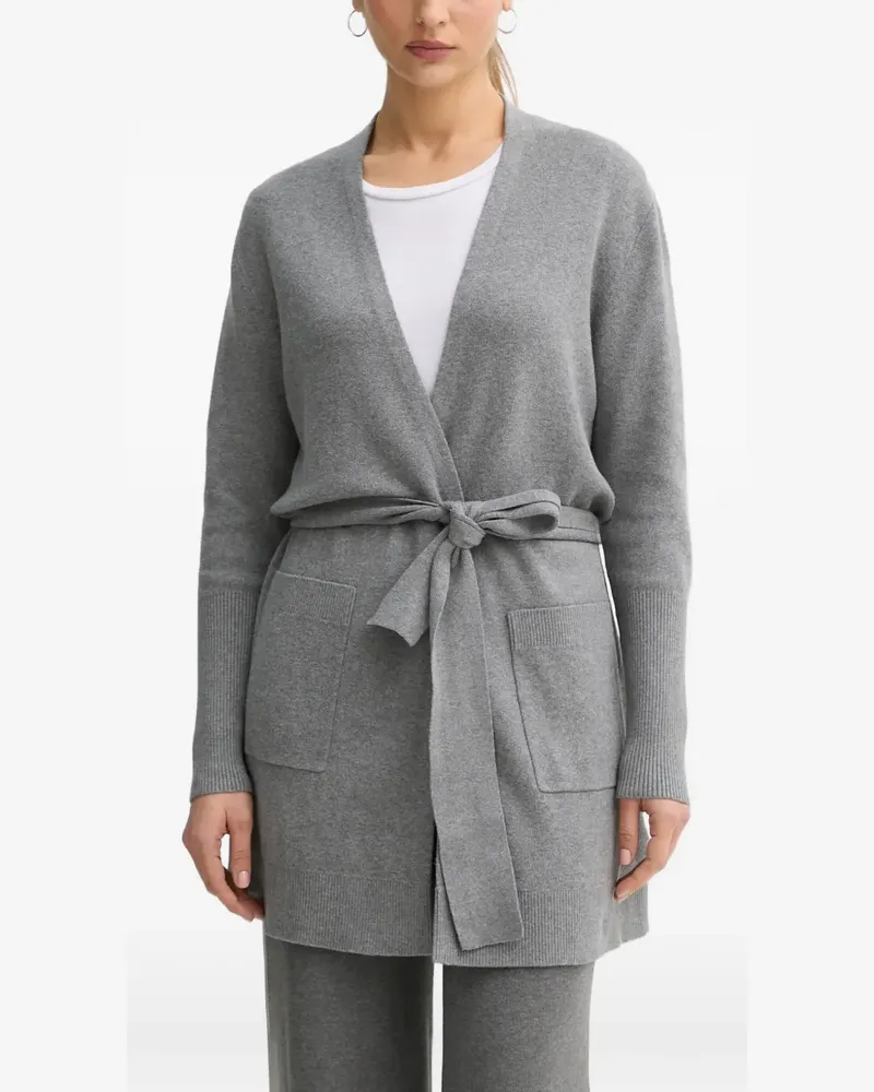 JOOP! Kardi belted cardigan - Grau Grau