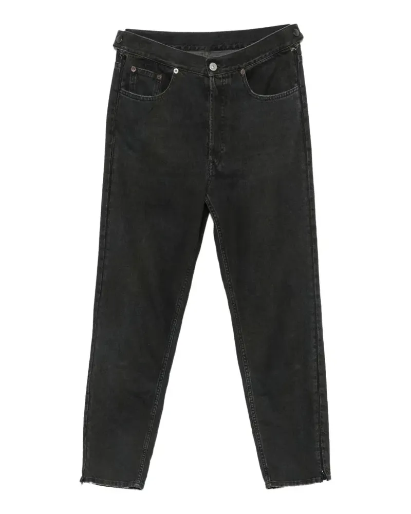 Maison Margiela Straight-Leg-Jeans mit Reißverschluss - Schwarz Schwarz