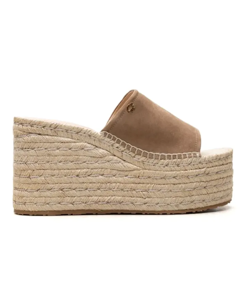 Gianvito Rossi suede espadrilles - Nude Nude