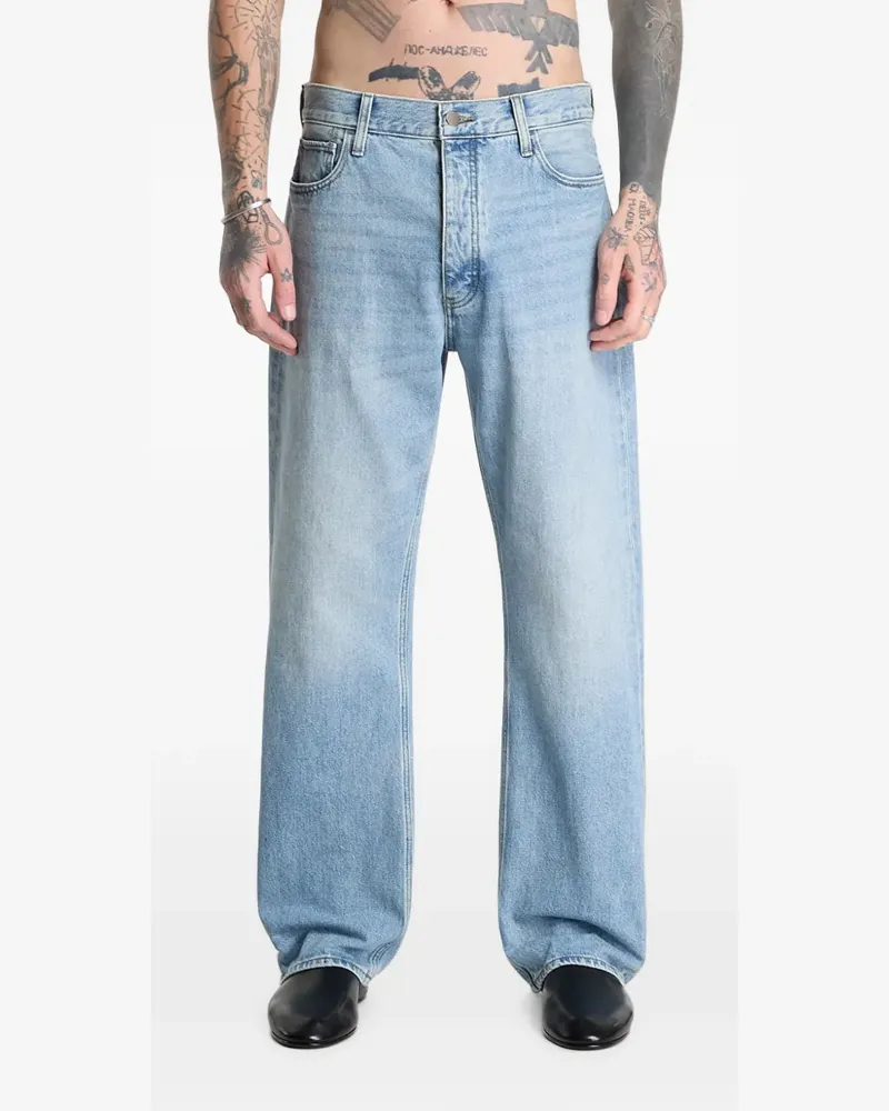 Fear of God whiskering-effect straight-leg jeans - Blau Blau