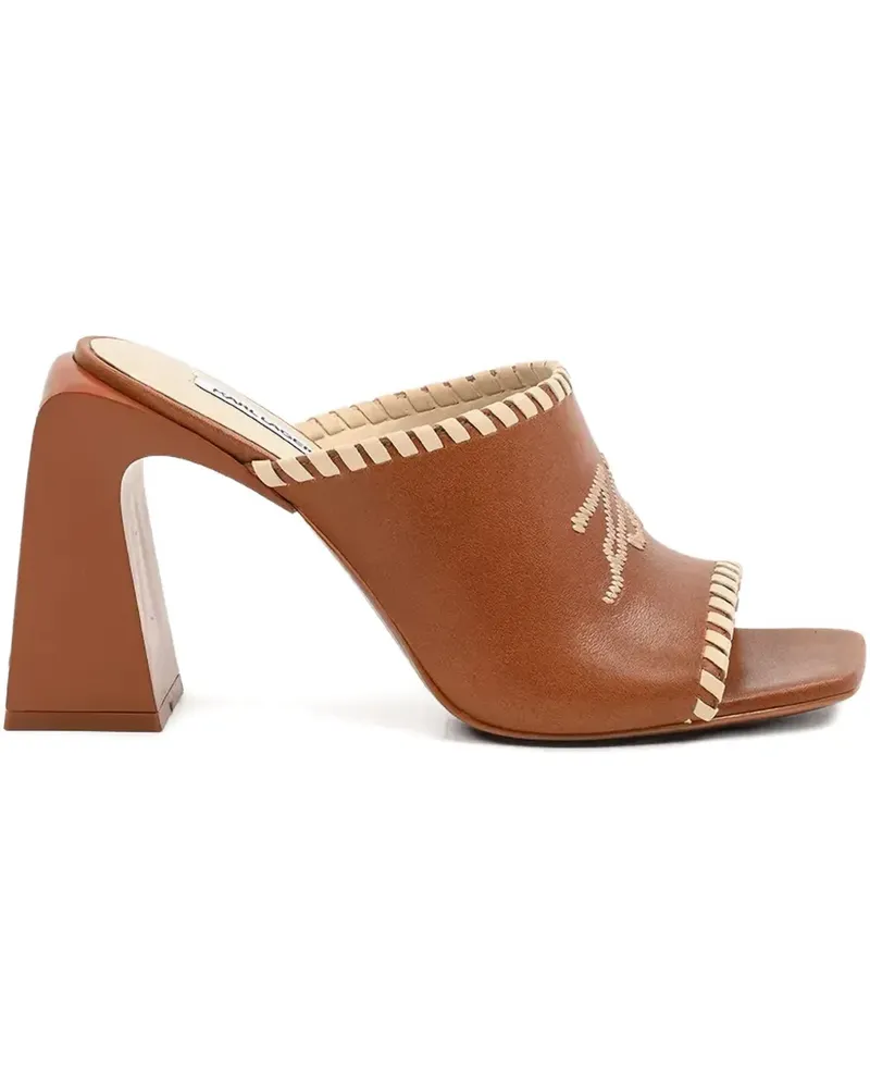 Karl Lagerfeld Astra Nova Mules 90mm - Braun Braun