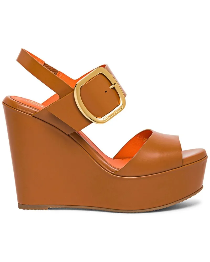 Santoni Sandalen aus Leder - Braun Braun