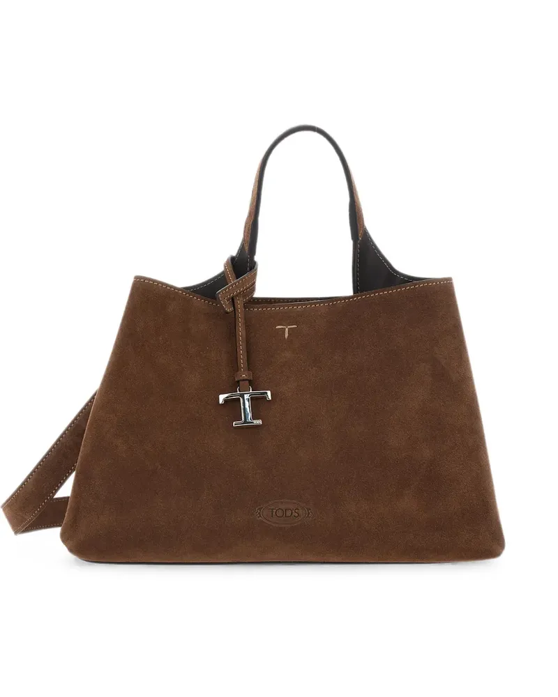 TOD'S logo-embossed tote bag - Braun Braun
