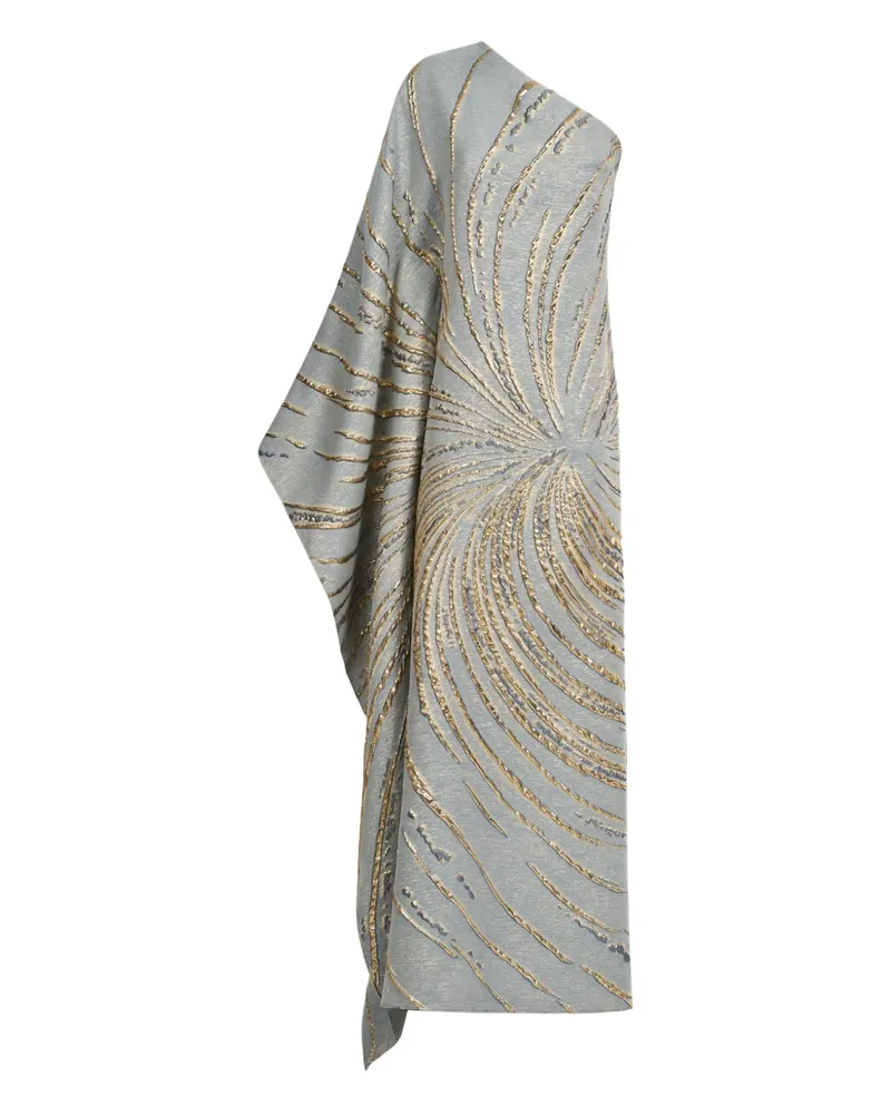 Taller Marmo Cannes one-shoulder pattern maxi dress - Blau Blau