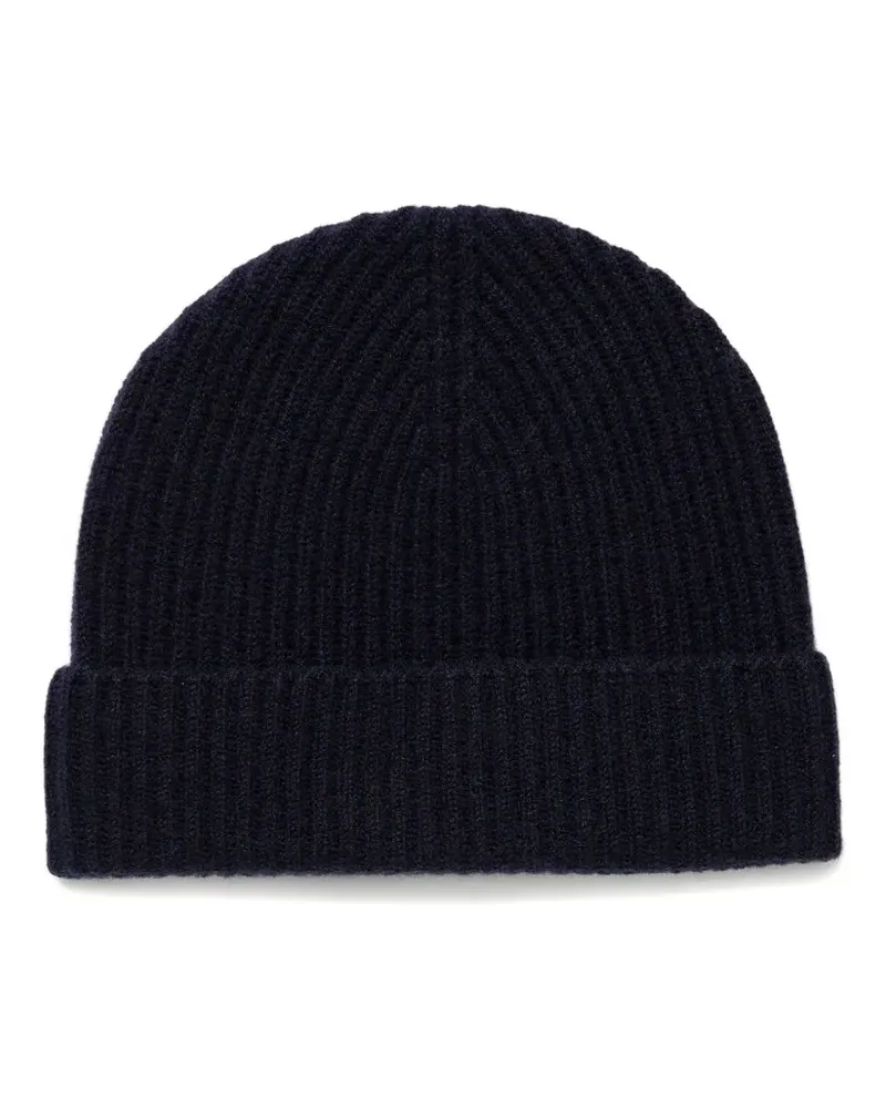 Sunspel ribbed-knit beanie hat - Blau Blau
