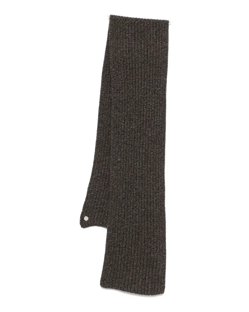 AGNONA Schal mit Knopfdetail - Grau Grau